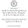 Rustic Monogram Return Address Stamp - A16