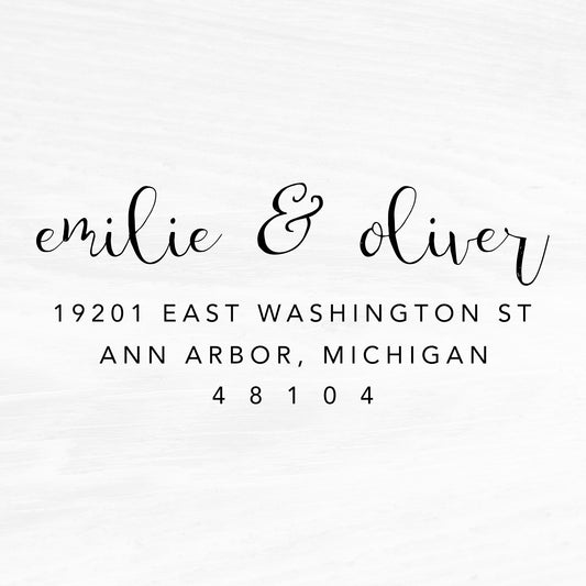 Handwritten Return Address Stamp - A66