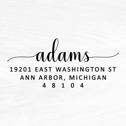 Script Return Address Stamp - A67