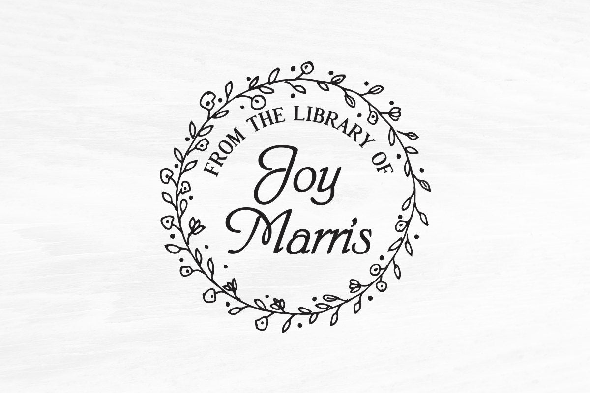 Personalized Library Stamp, Custom Rubber Stamp, Book Stamp, This Book Belongs to, Library Stamp 2x2