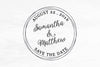 Wedding Stamp, Custom Rubber Stamp, DIY Wedding Stamp, Save the Date Stamp. Custom Stamp 2x2in, 3x3in, or 4x4in - W13