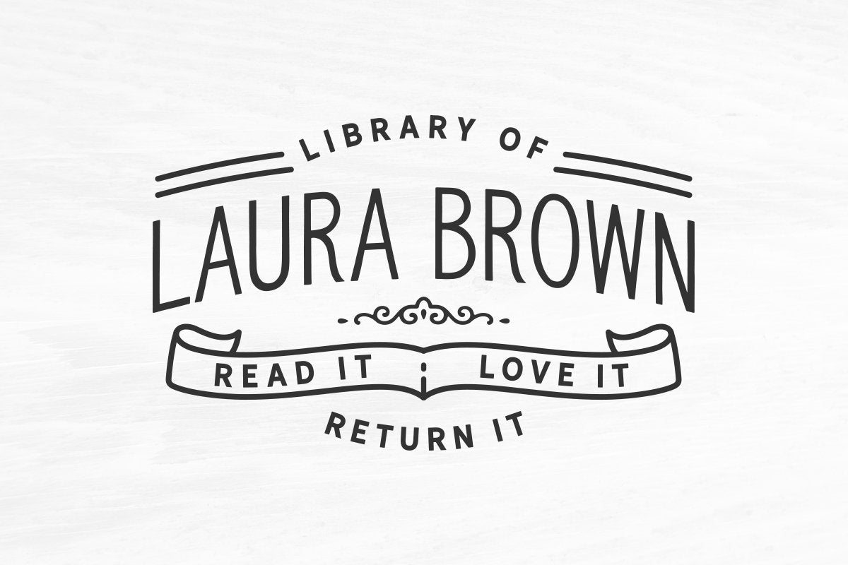Personalized Library Stamp, Custom Rubber Stamp, Book Stamp, This Book  Belongs to, Library Stamp 2x2