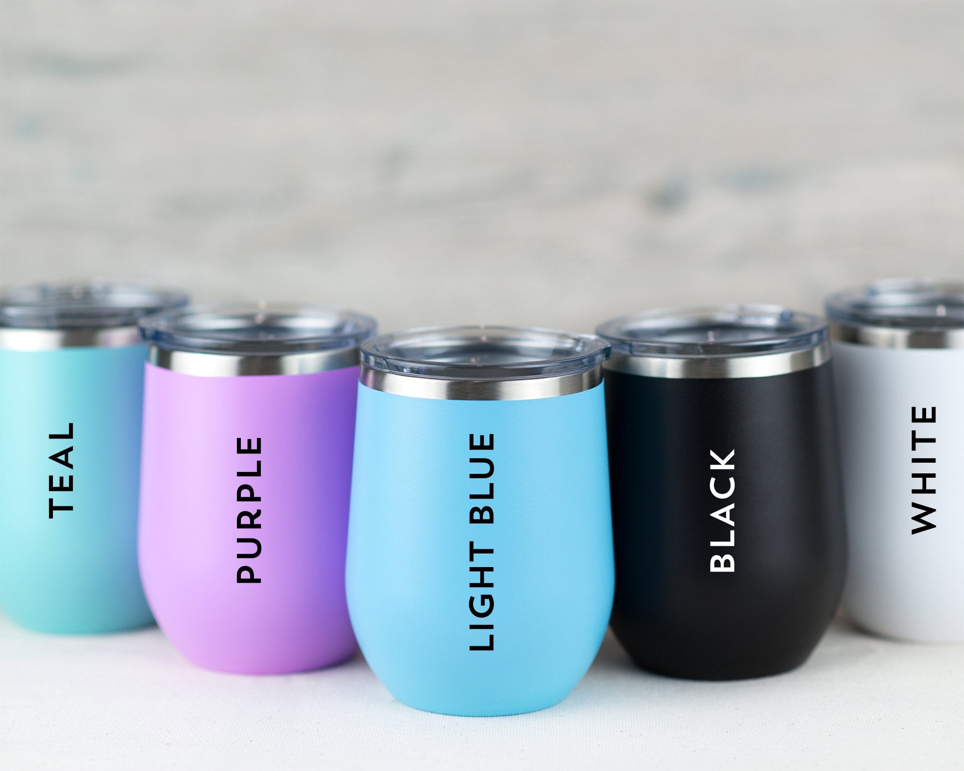 Custom Designed Stainless Steel Wine Tumbler, Personalized Insulated Wine  Cup With Lid
