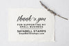 Support Small Business Thank You Stamp, Business Card Stamp - Custom Business Card or Etsy Shop Stamp, by Sayabell Stamps. 2x1.5" - B10