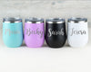 Personalized Wine Tumblers, Custom Bachelorette Party Cups, Bridal Party Gifts, Bridesmaid Gifts, Wedding Gift. Gift For Her T2