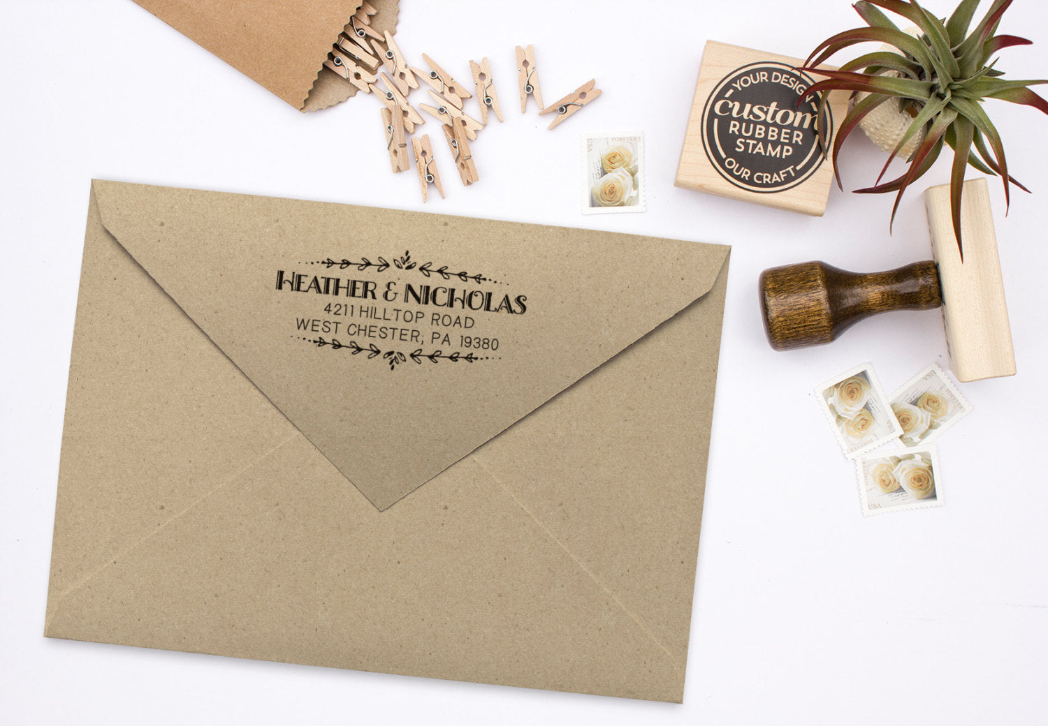 Wedding Invitation Stamp Suite. Custom Wedding Stamps, DIY Wedding Sta –  SayaBell Stamps